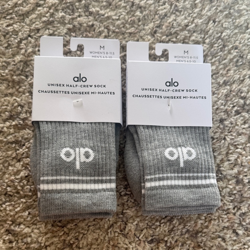 Alo yoga Unisex Half-Crew Throwback Sock